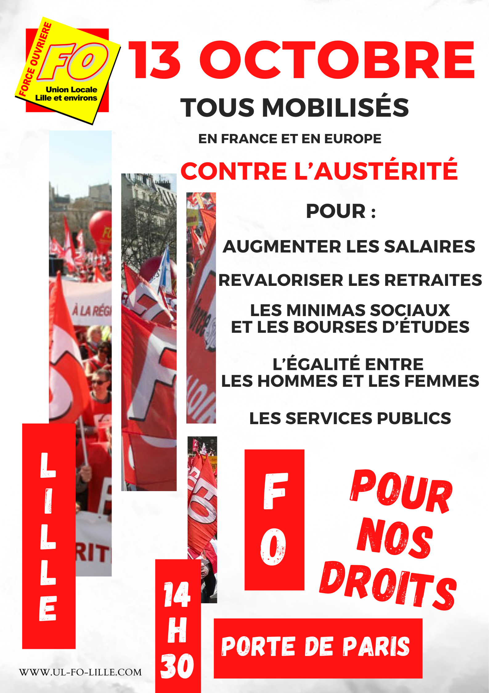 13 OCTOBRE 2023 – MOBILISATION