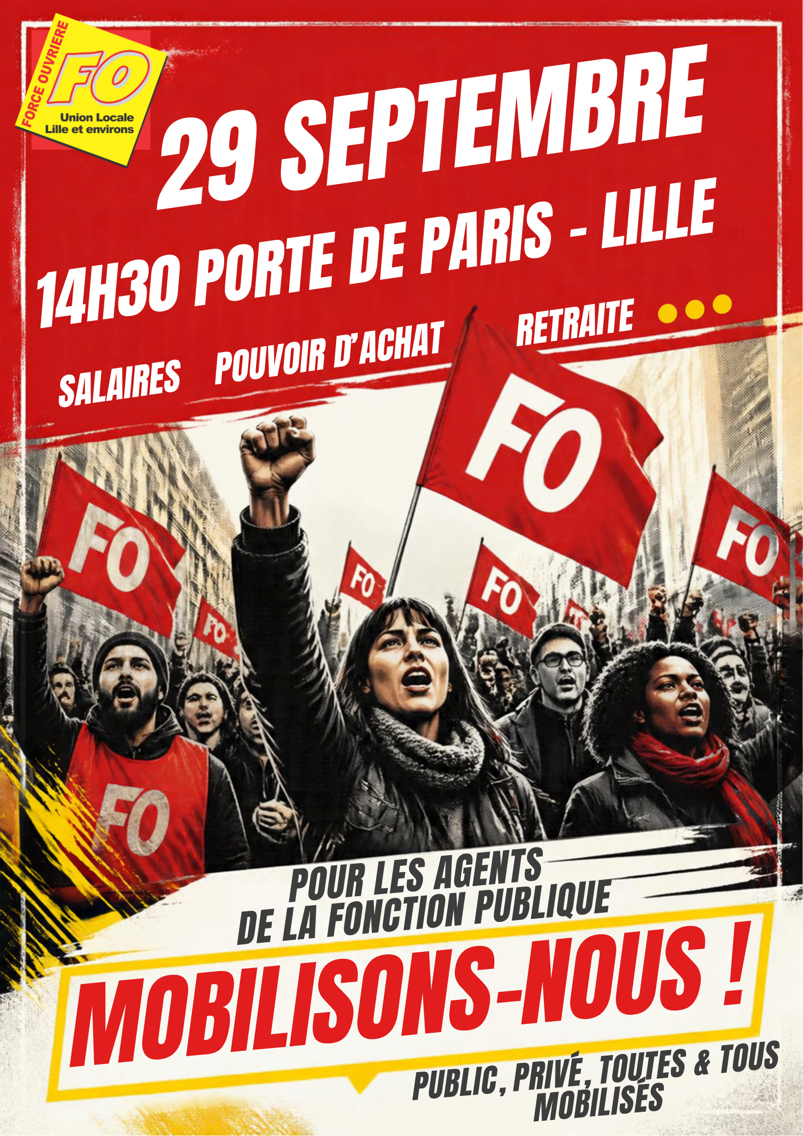 GREVE ET MANIFESTATION                                     29 SEPTEMBRE 2026