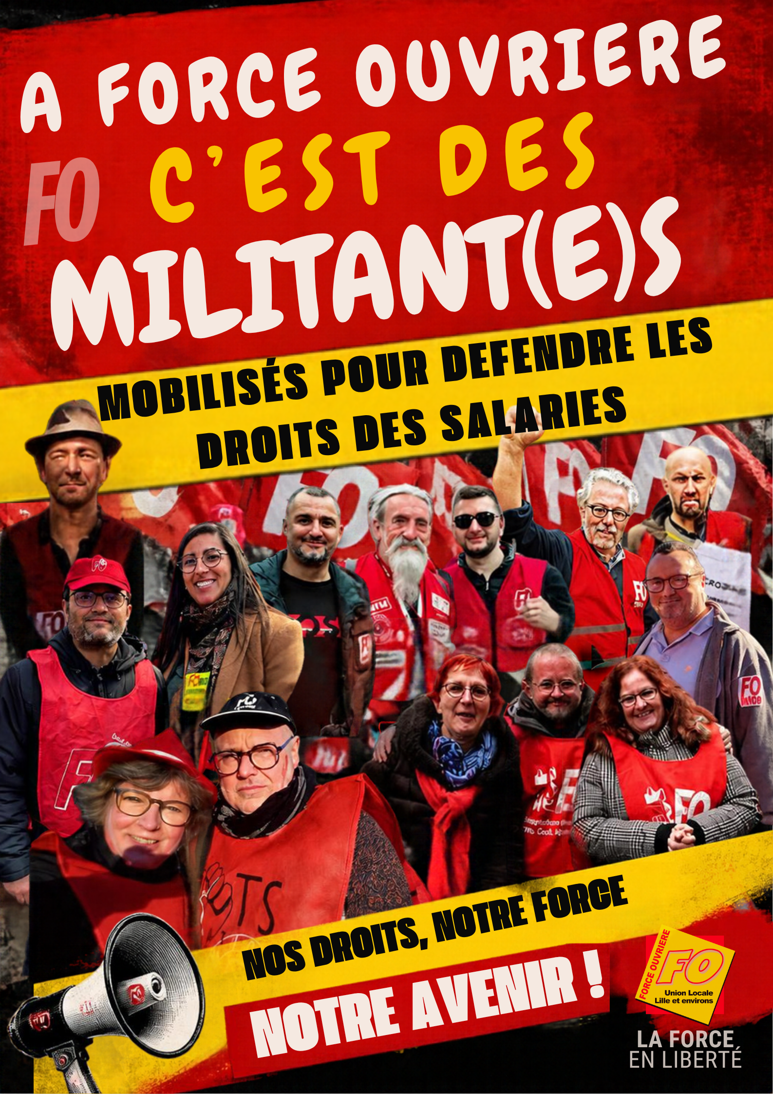 Le Droit à manifester pour les droits des salariés, des retraités…